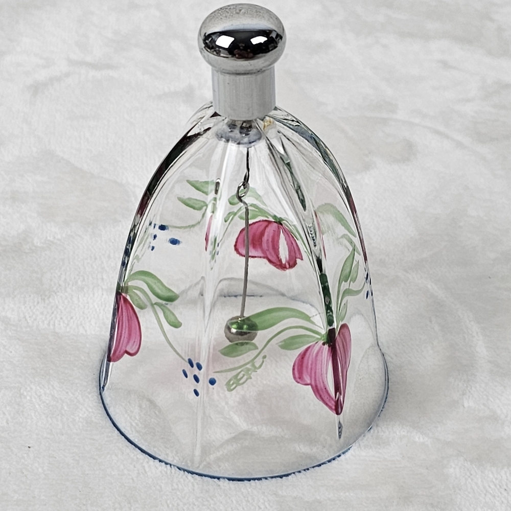 Orrefors Sweden Signed Glass Dinner Bell